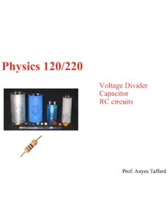 Voltage Divider Capacitor RC circuits