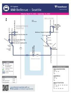 ST Express 550 (Bellevue – Seattle) schedule