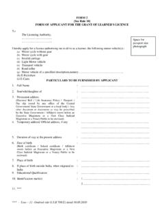 FORM 2 [See Rule 1 0] FORM OF APPLI CAN T ... - | …
