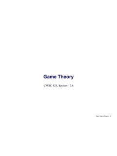 Game Theory - UMD