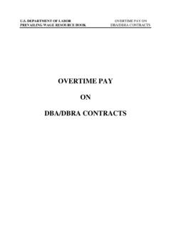 Overtime Pay on DBA/DBRA Contracts