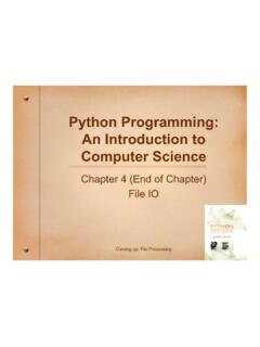 Python Programming: An Introduction to Computer Science