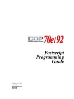 Postscript Programming Guide - Ricoh USA