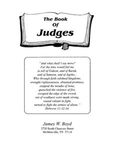The Book of Judges - A Burning Fire