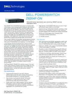 Dell EMC PowerSwitch Z9264F-ON Spec Sheet