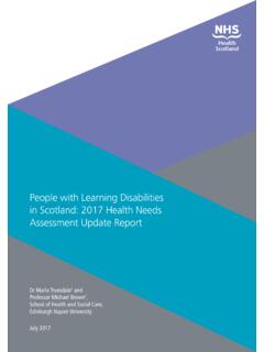 People with Learning Disabilities in Scotland: 2017 Health ...