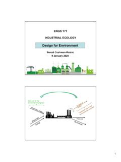 Design for the Environment (DfE) - dartmouth.edu