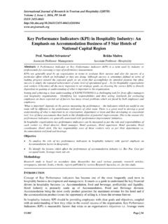 Key Performance Indicators (KPI) in Hospitality Industry ...