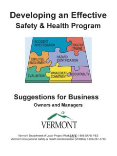 Developing an Effective - Vermont Department of Labor