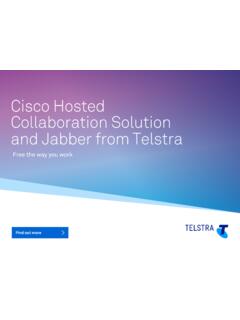 Cisco Hosted Collaboration Solution and Jabber from Telstra