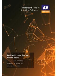 Independent Tests of Anti-Virus Software